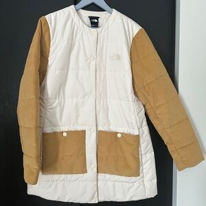 The North Face Women's Harway Collarless Midi Jacket Corduroy Sleeves